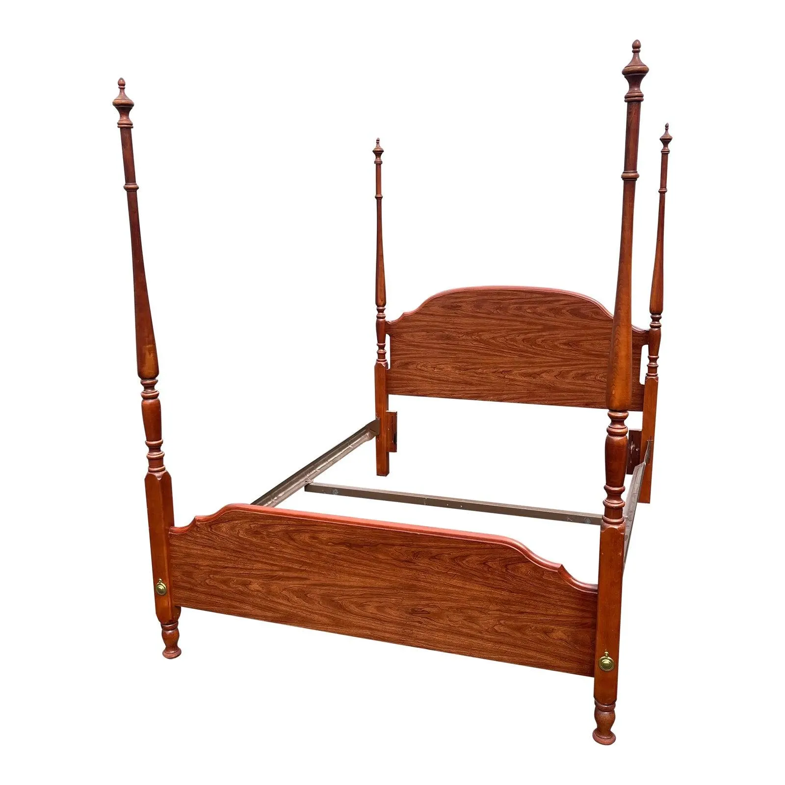 Broyhill Cherry Queen Poster Bed Frame