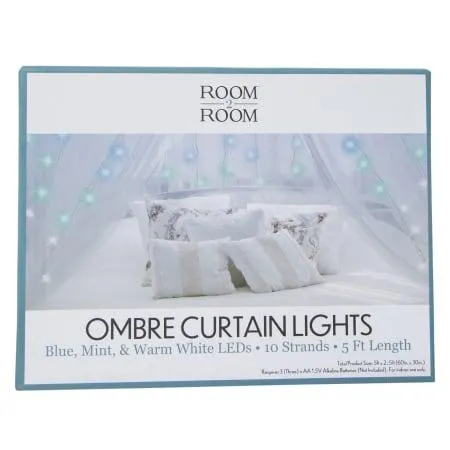 LED Curtain Lights 10 Strands, 5ft