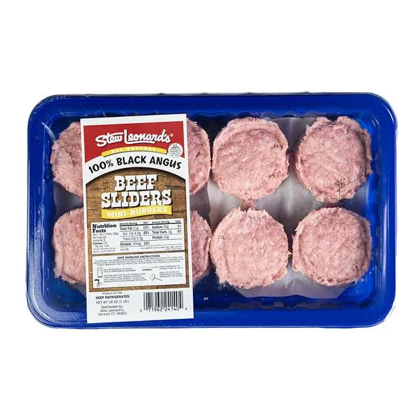 Stew's Naked 100% Black Angus Beef Sliders Mini-Burgers