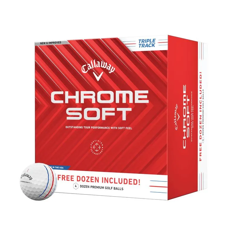 Chrome Soft Triple Track 4 Dozen Golf Balls