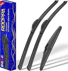 3 wipers Replacement for 2016-2021 Chevrolet Chevy Spark, Windshield Wiper Blades Original Equipment Replacement - 24"/14"/8" (Set of 3) U/J HOOK