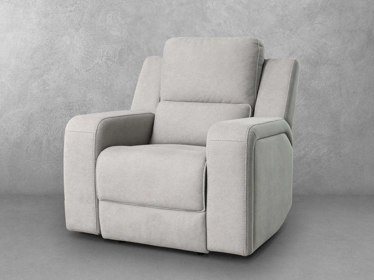 Margaret Fabric Manual Recliner - Gray