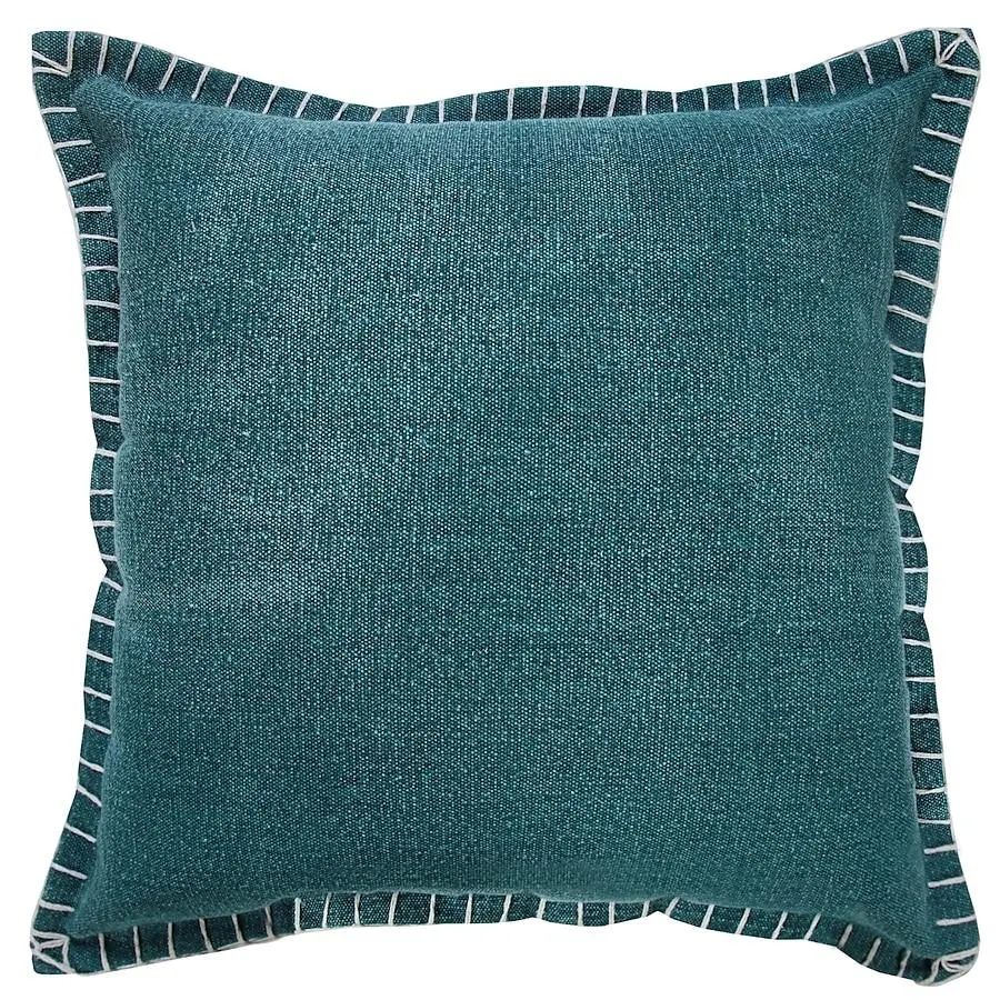 LR Home Vital 20-in x 20-in Emerald Green Square Indoor Decorative Pillow