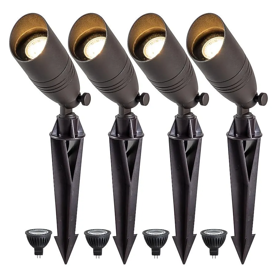 C Cattleya 350 -Lumens 5 -Watt Bronze Low voltage Warm White Hardwired LED Spot light