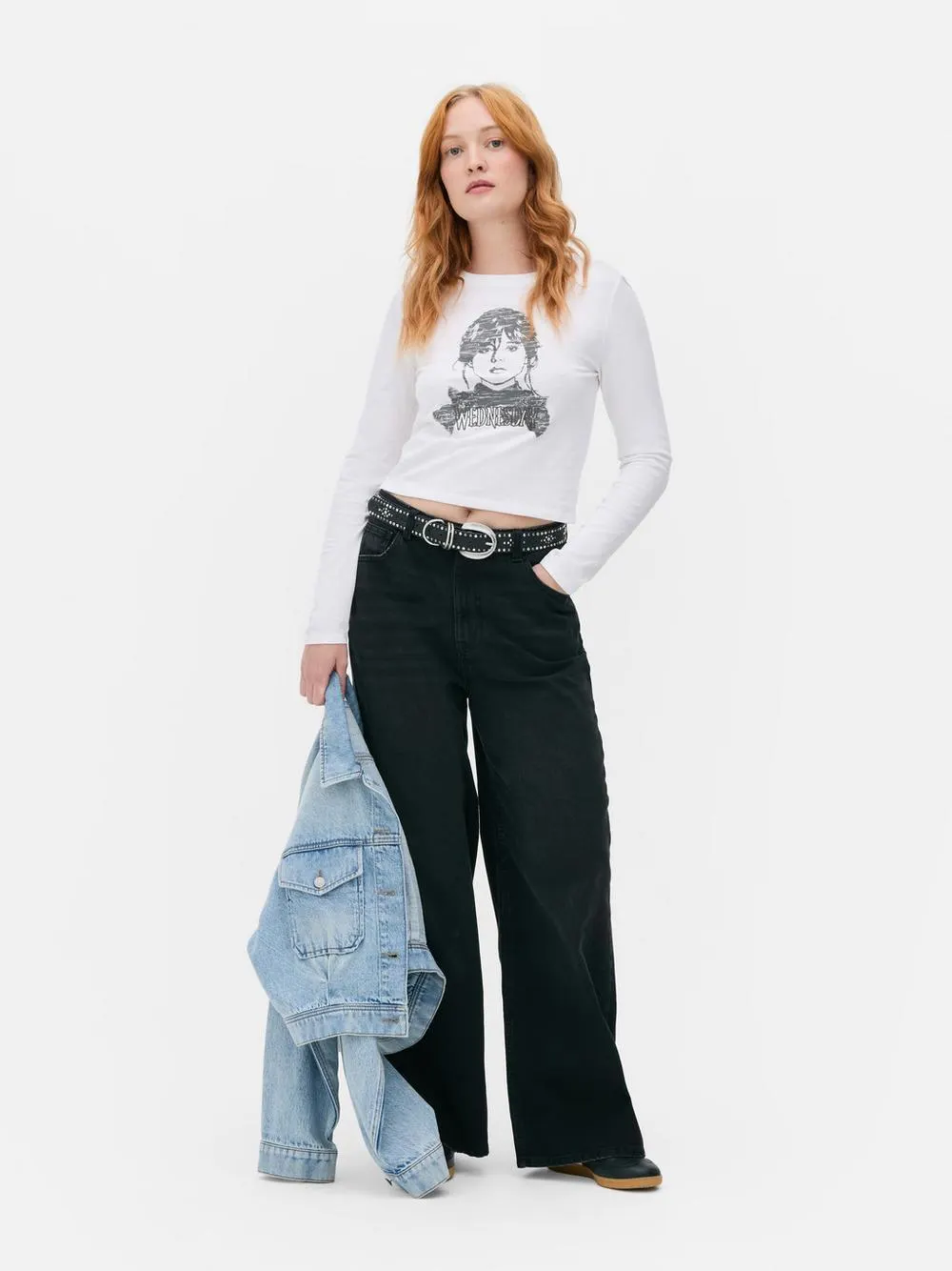 Wednesday Long Sleeve Crop Top