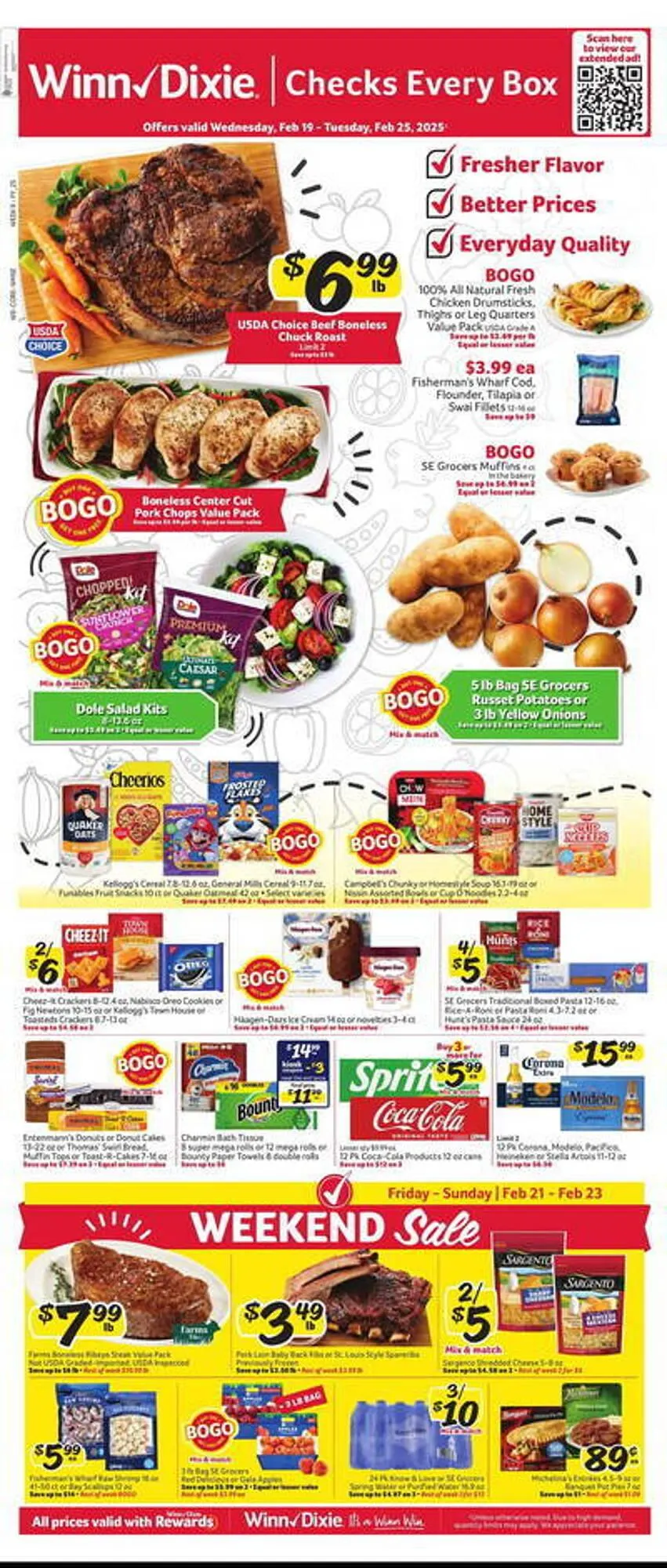 Weekly ad Winn Dixie Weekly Ad from February 19 to February 25 2025 - Page 1