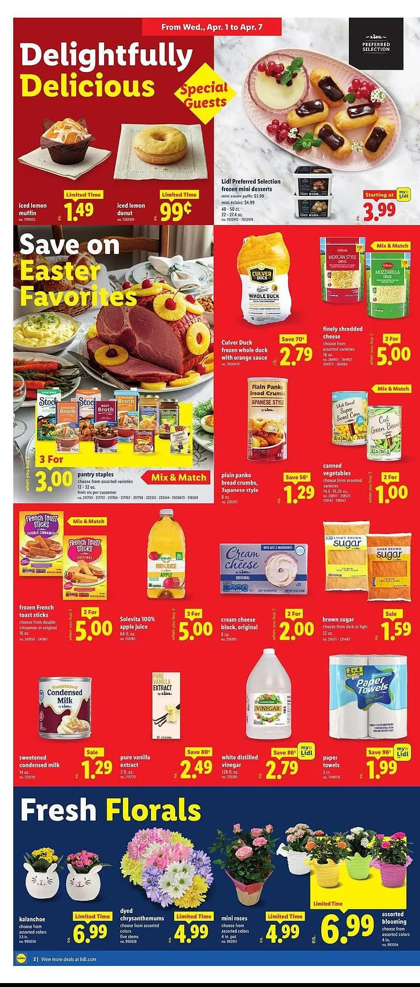 Weekly promotion Lidl weekly ad spanning from April 1 to April 7 2026 - Page 2 for Catalogue 365