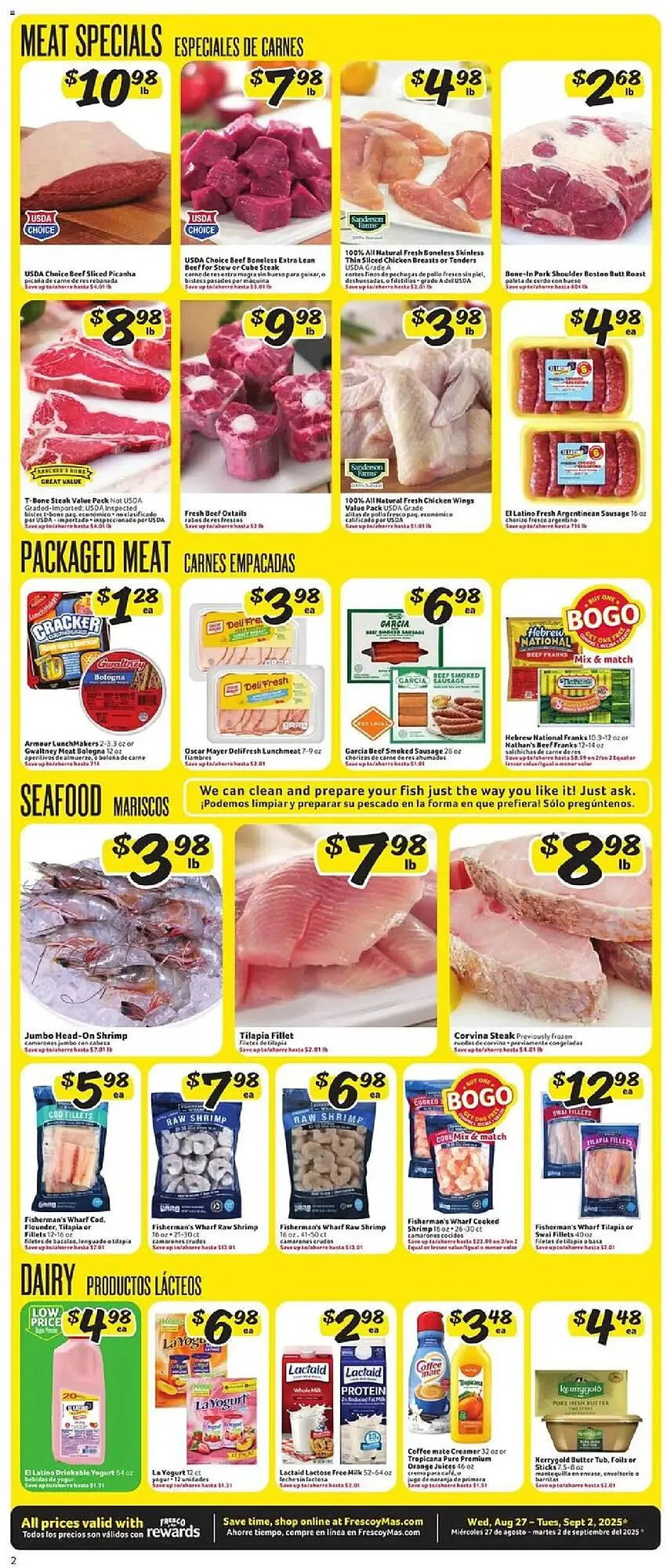 Weekly ad Fresco y Más Weekly Ad from August 27 to September 3 2025 - Page 2