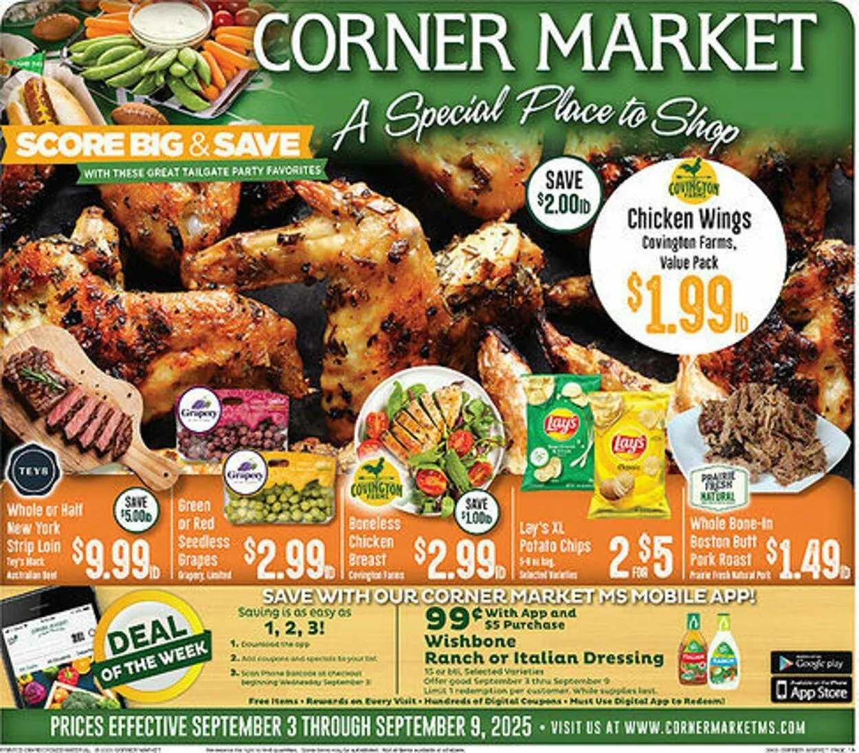 Weekly ad Corner Market from September 3 to September 9 2025 - Page 1