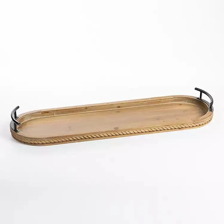 Natural Wood Rounded Edge Tray