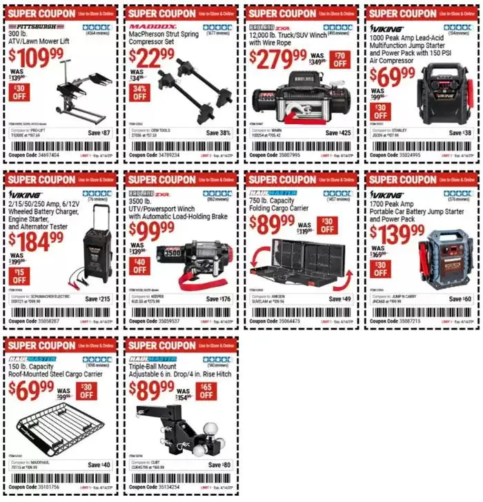 Weekly ad Harbor Freight Tools weekly ad from March 24 to April 14 2025 - Page 2
