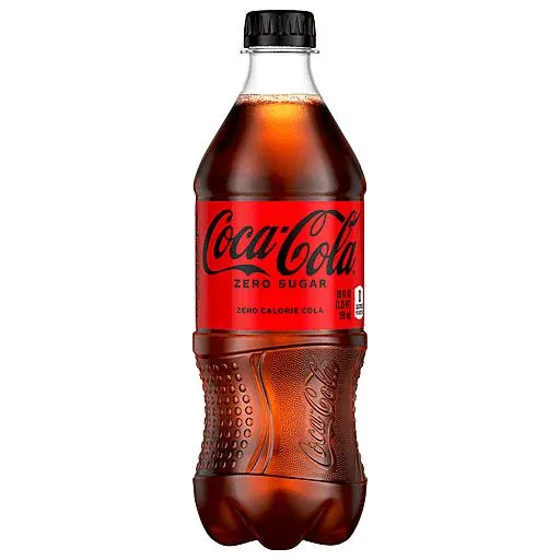 Coca Cola Zero Sugar Soda 20 fl oz bottle