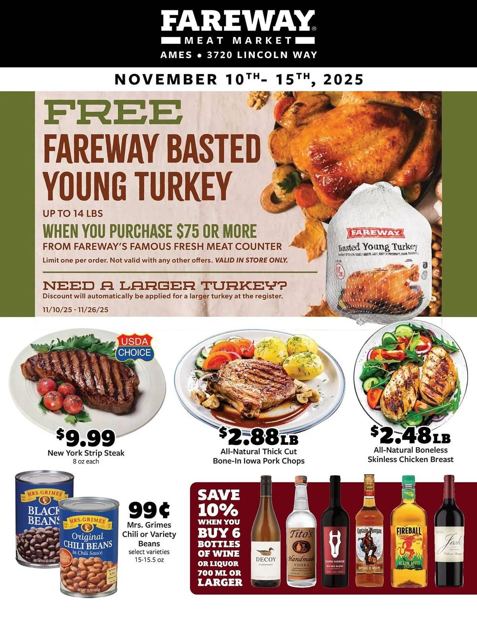 Weekly ad Fareway weekly ad from November 10 to November 15 2025 - Page 1