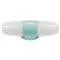 Bauhaus Turquoise Sconce Double Wall Light by Linder attributed to Wilhelm Wagenfeld, Germany, 1950s