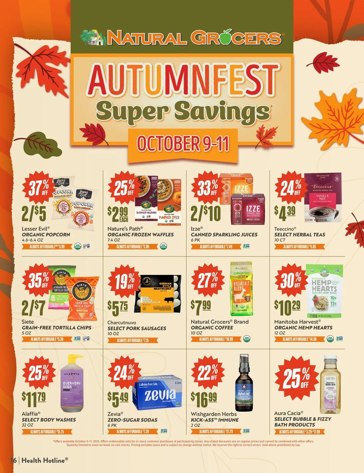 Weekly ad Natural Grocers from September 24 to October 17 2025 - Page 16