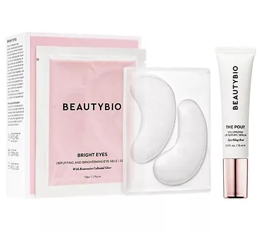 BeautyBio The Pout Lip & 15 Pairs Bright Eyes Gels