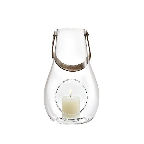 Holmegaard Small Light Lantern w/ Handle Clear
