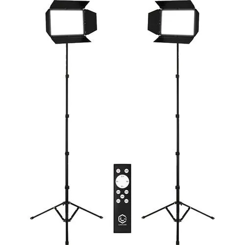 Lume Cube Studio Panel LED Bi-Color 2-Light Kit with Barndoors and Stands