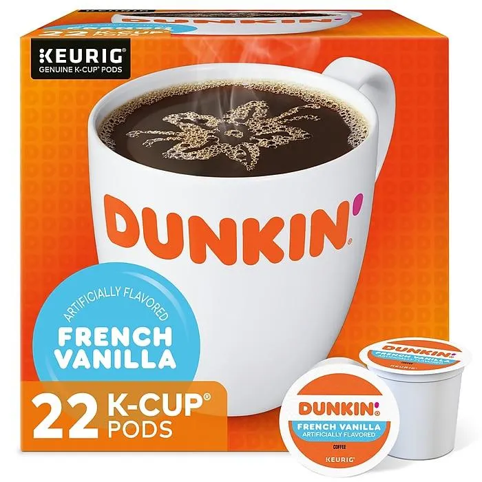 Dunkin' French Vanilla Coffee Keurig® K-Cup® Pods,