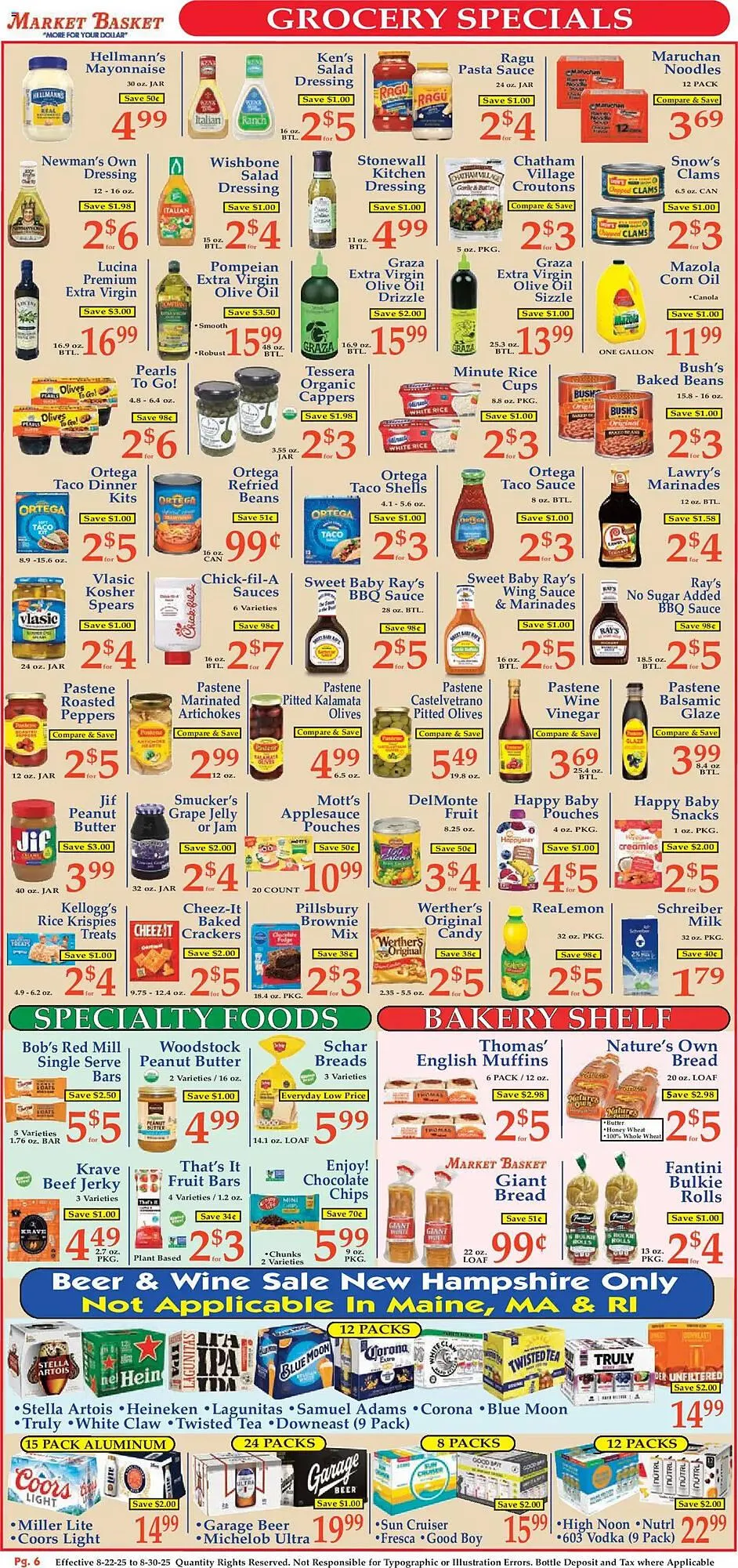 Weekly ad Market Basket Weekly Ad from August 22 to August 30 2025 - Page 6