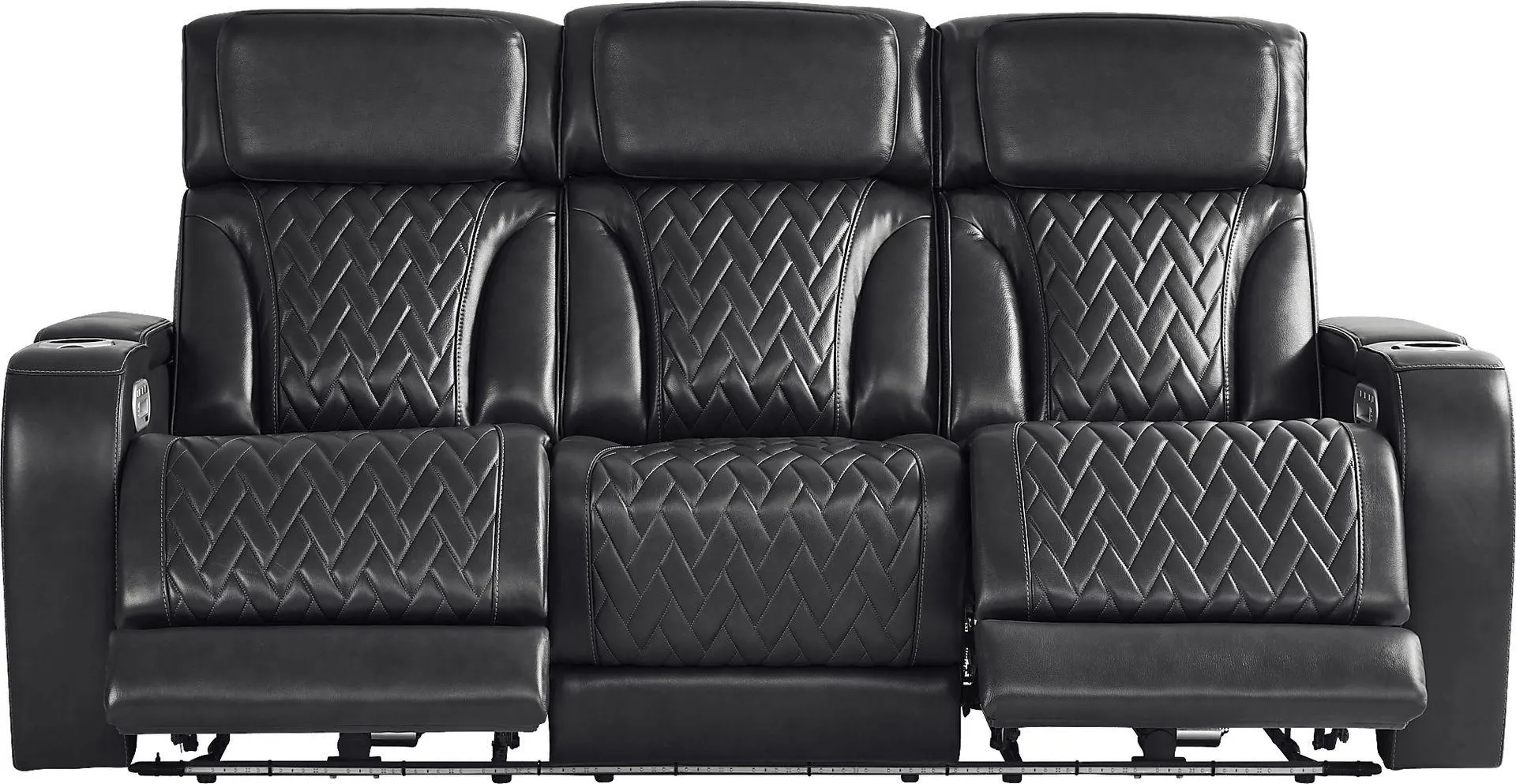 Port Royal Leather Triple Power Reclining Sofa