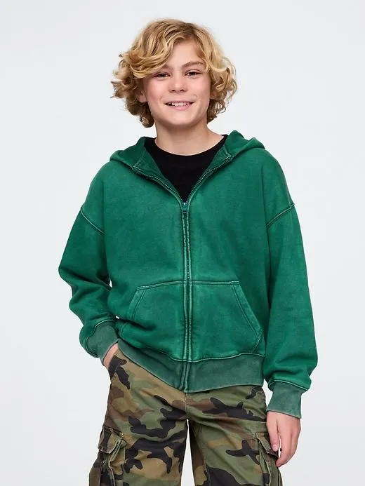 Kids VintageSoft Zip Hoodie