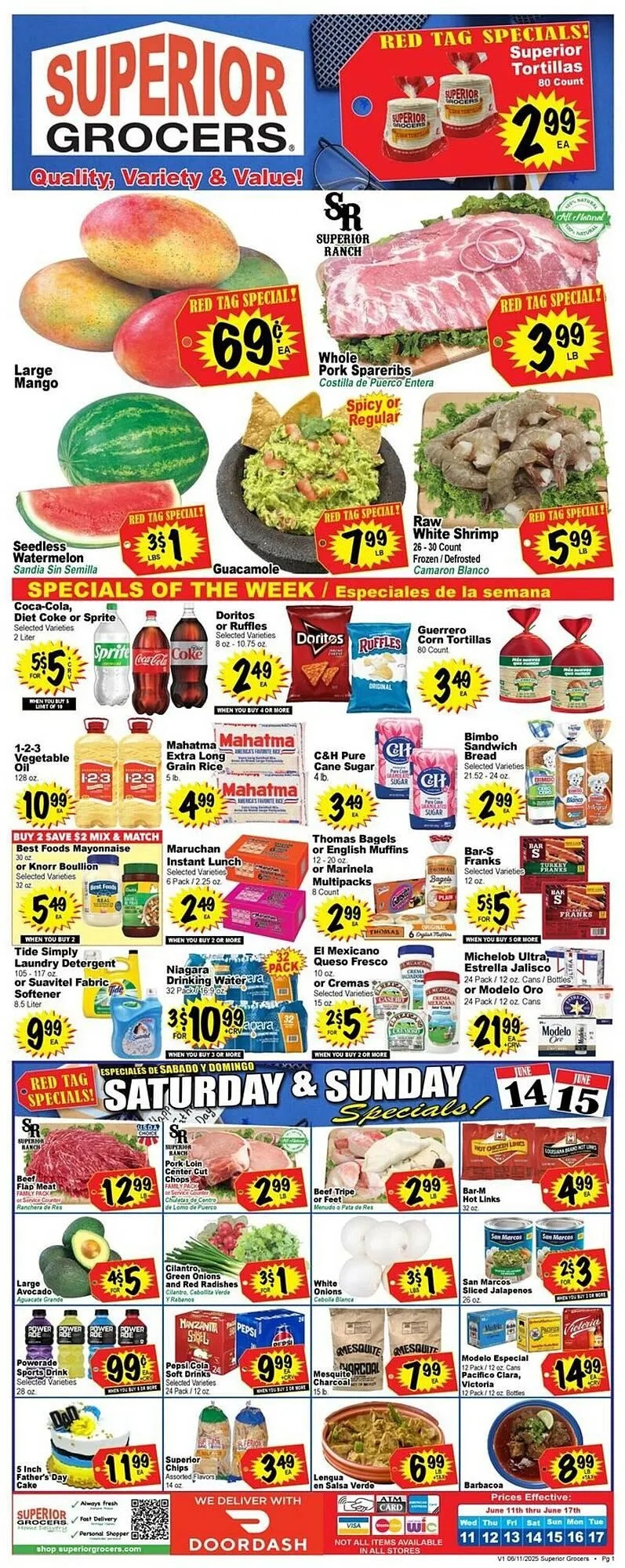 Weekly ad Superior Grocers Weekly Ad from June 11 to June 17 2025 - Page 1
