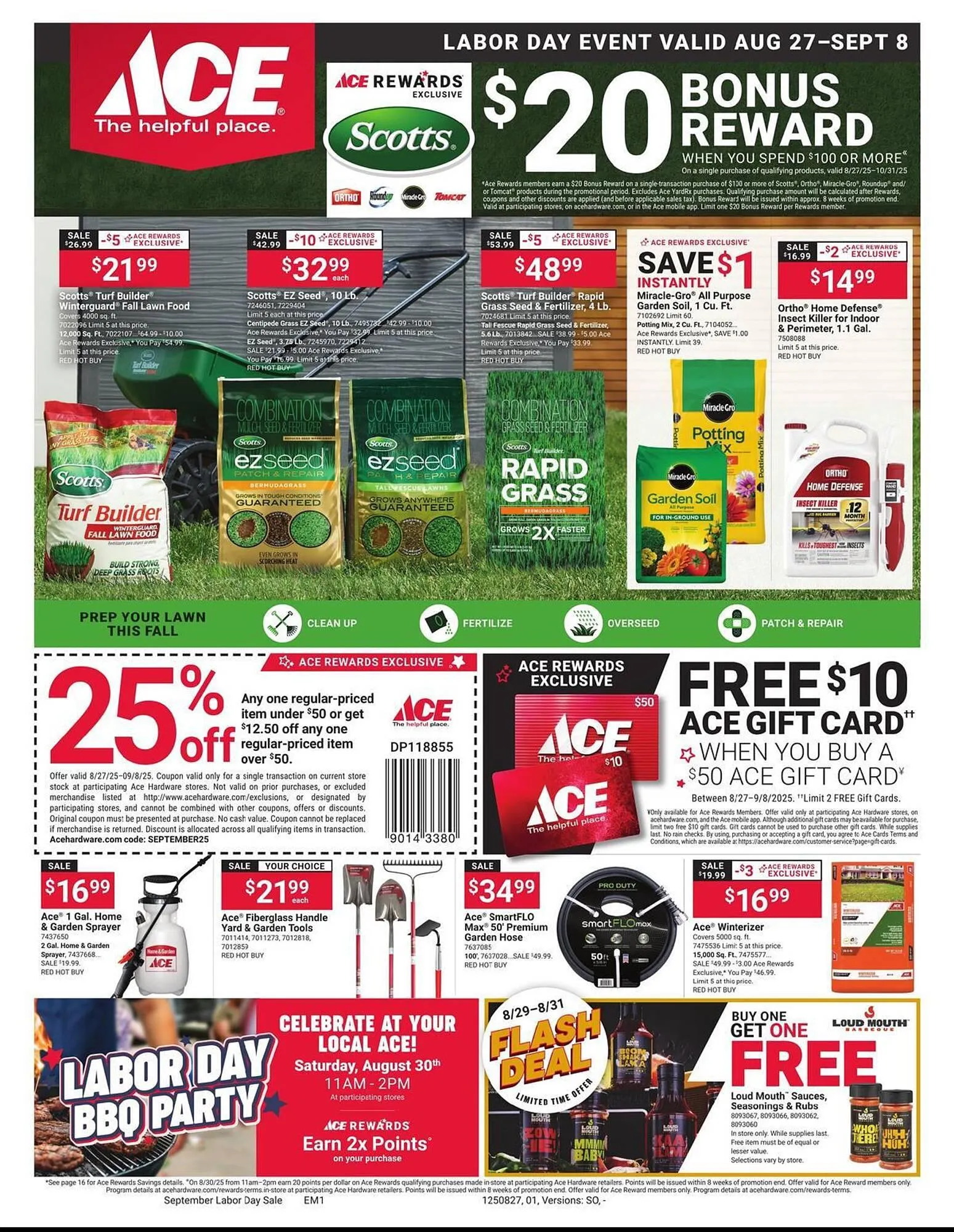 Weekly ad Ace Hardware Weekly Ad from August 27 to September 8 2025 - Page 1