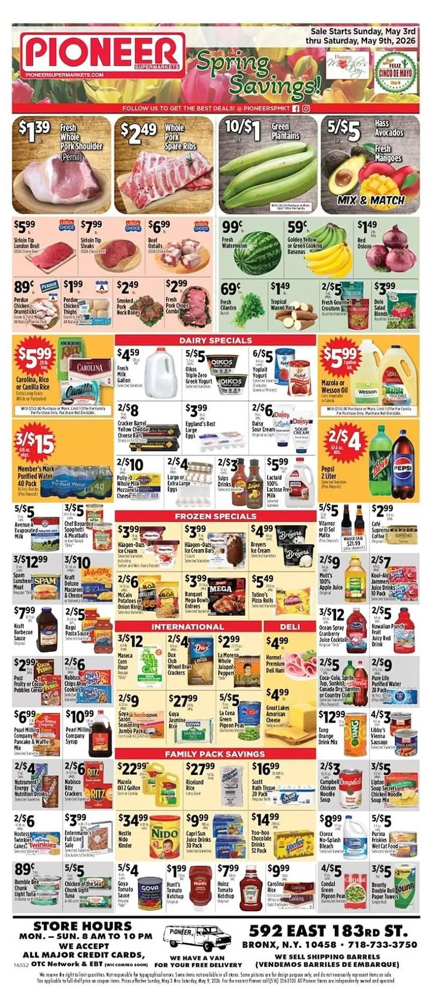 Weekly ad Pioneer Supermarkets weekly ad from May 3 to May 9 2026 - Page 1