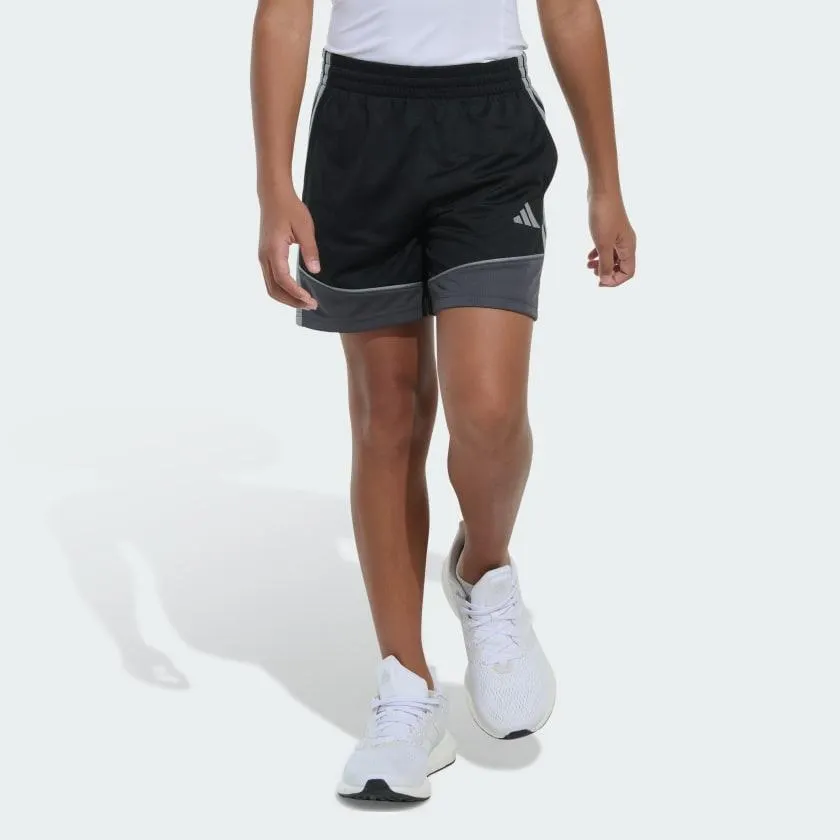 Elastic Waistband Colorblock Shorts