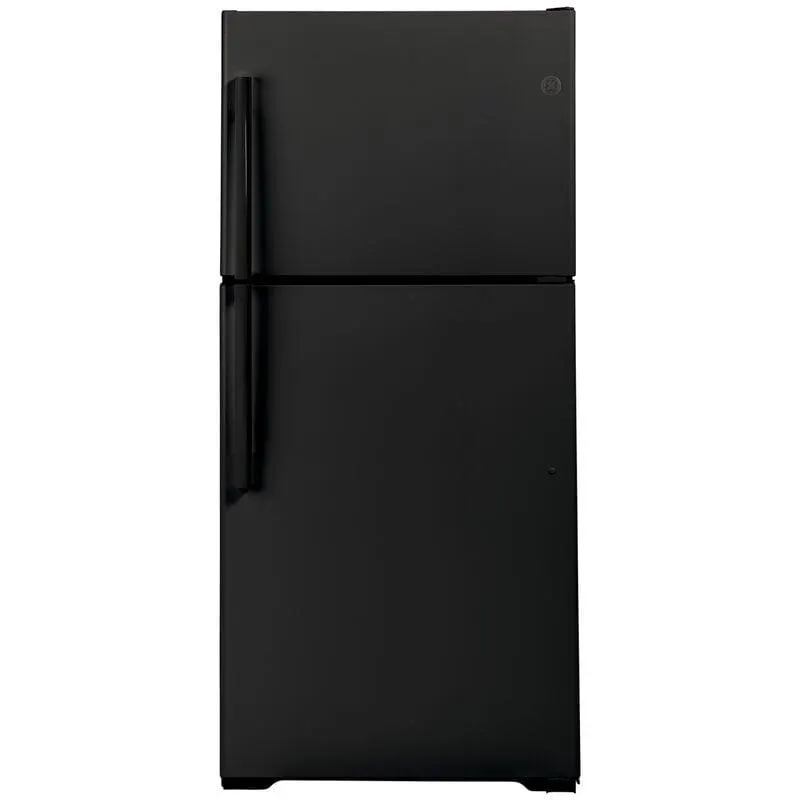 GE 33 in. 21.9 cu. ft. Garage Ready Top Freezer Refrigerator - Black