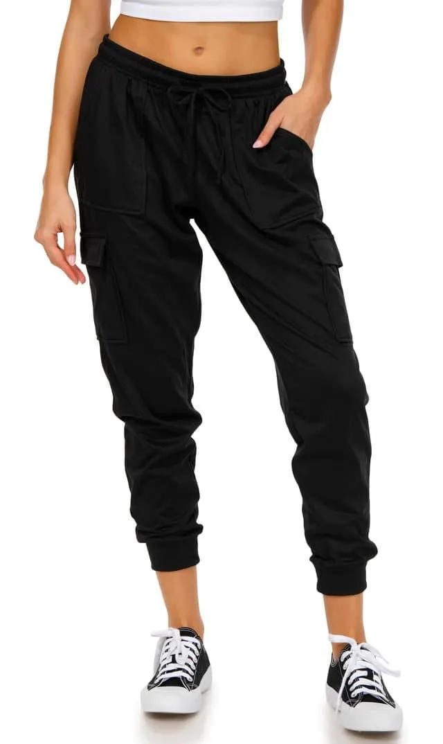 No Comment Juniors Fleece Cargo Joggers