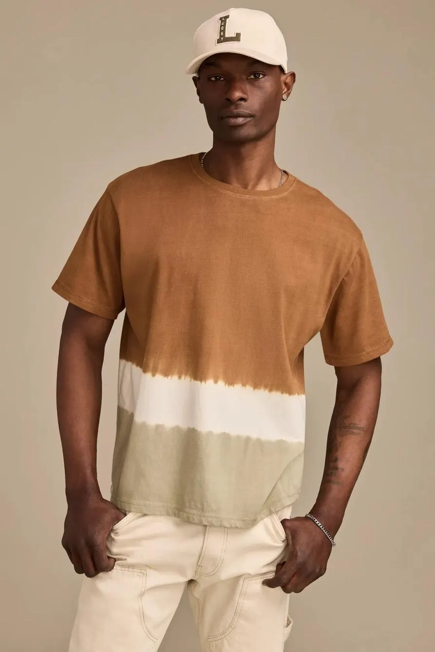 dip dye relaxed fit t shirt