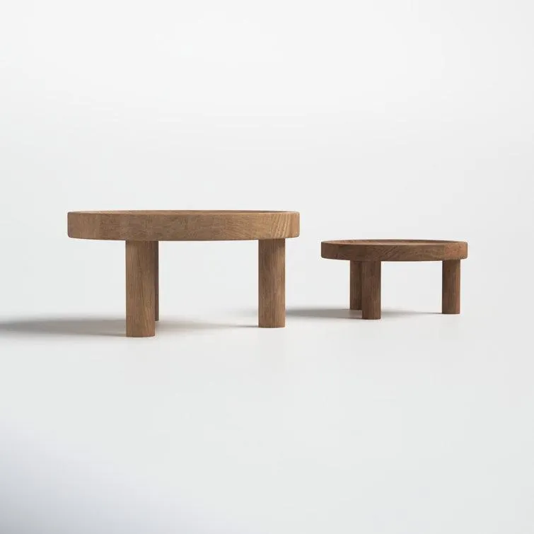 Linford Wood Plant Stand - Set of 2