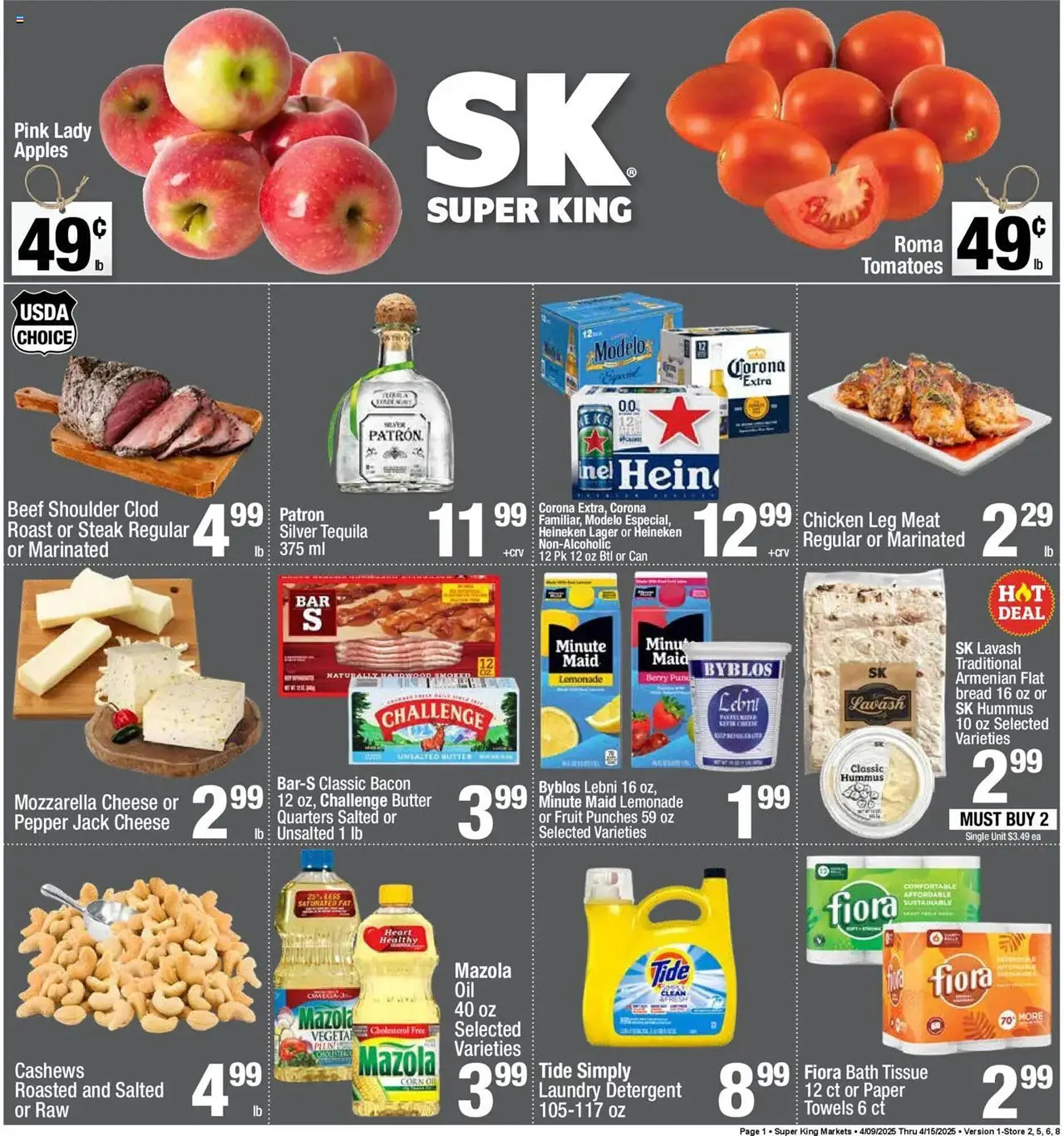 Weekly ad Super King Markets Weekly Ad from April 9 to April 15 2025 - Page 1
