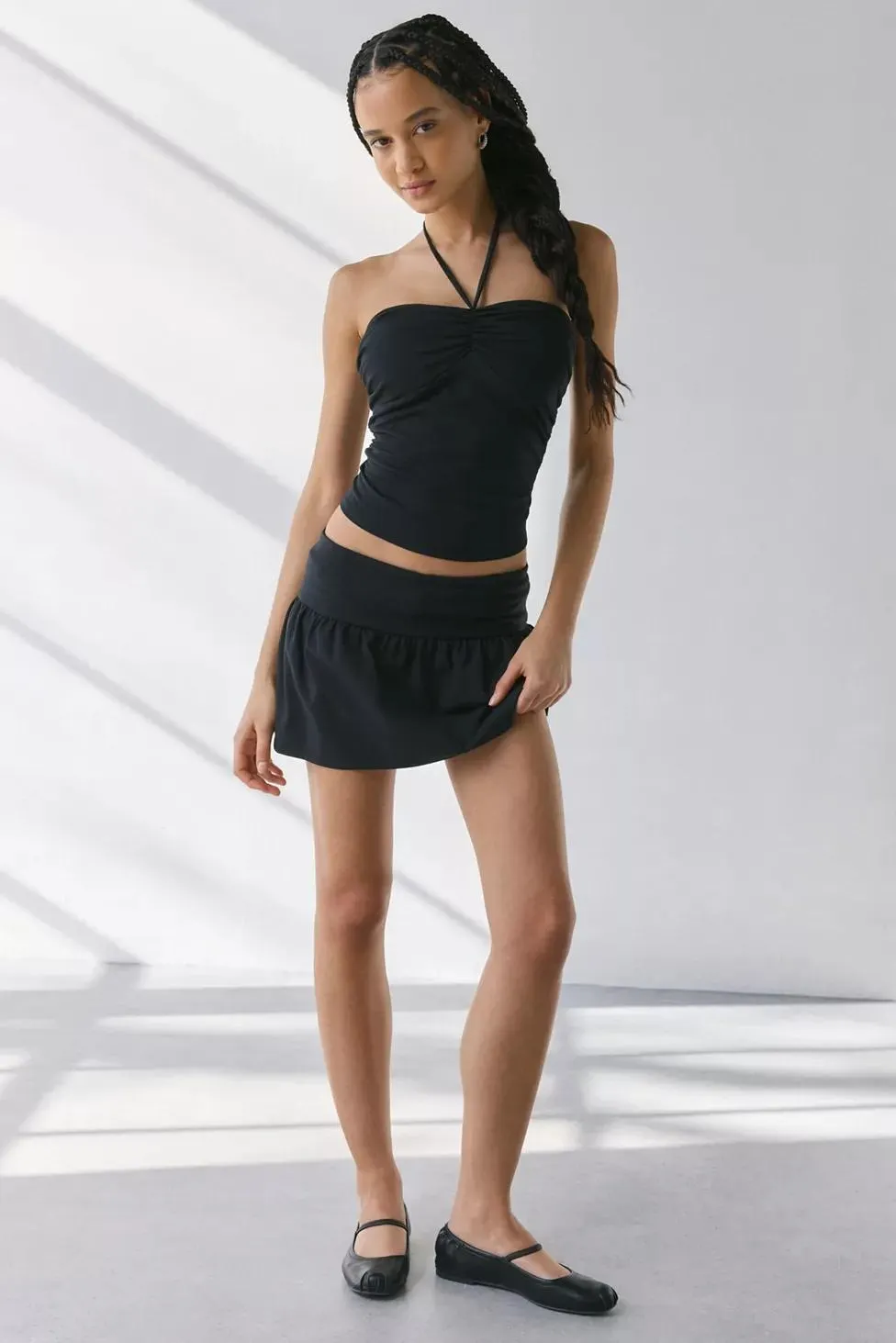 Out From Under Bec Convertible Tie Tube Top & Mini Skort Set