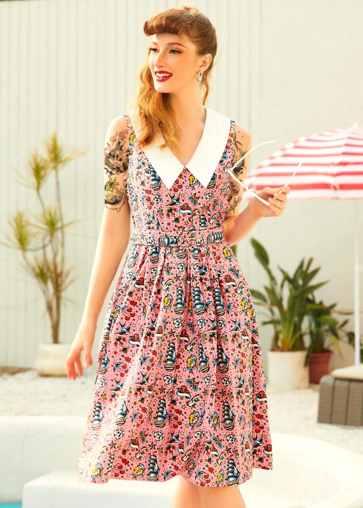 Find Me in Palm Springs Fit & Flare Dress