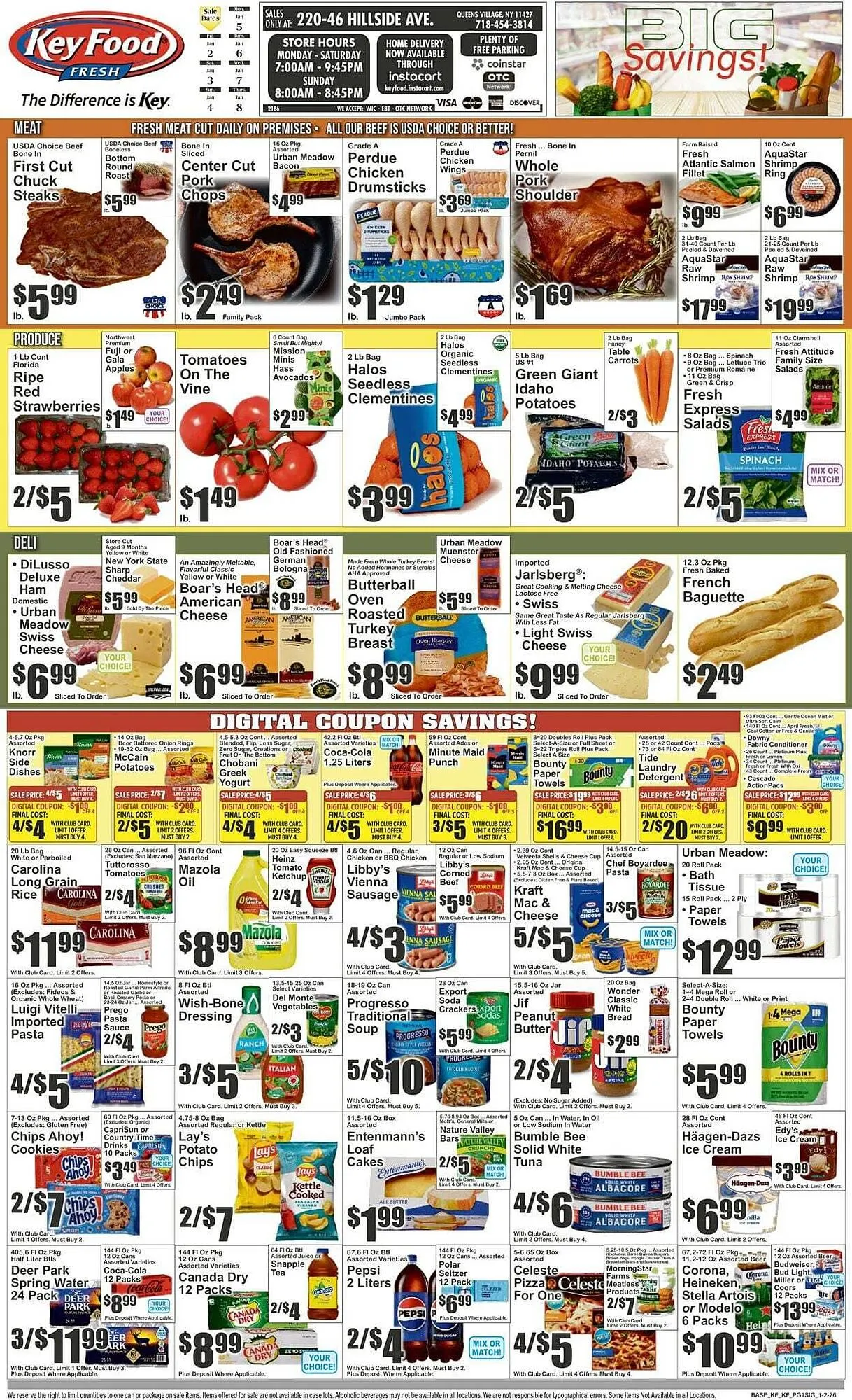 Weekly ad Key Food circular from January 2 to January 8 2026 - Page 1