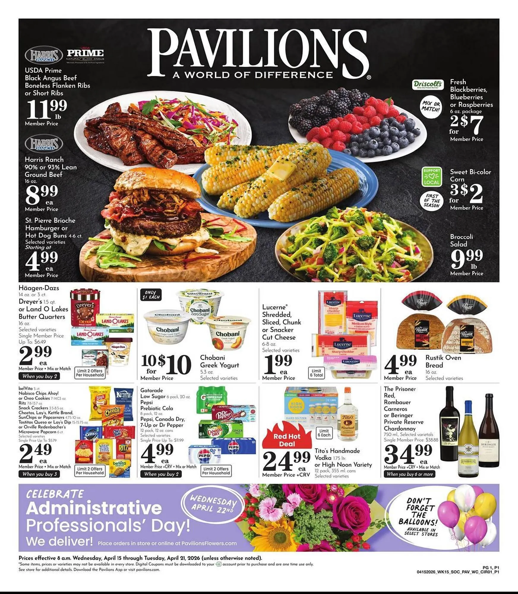 Weekly ad Pavilions weekly ad from April 15 to April 21 2026 - Page 1