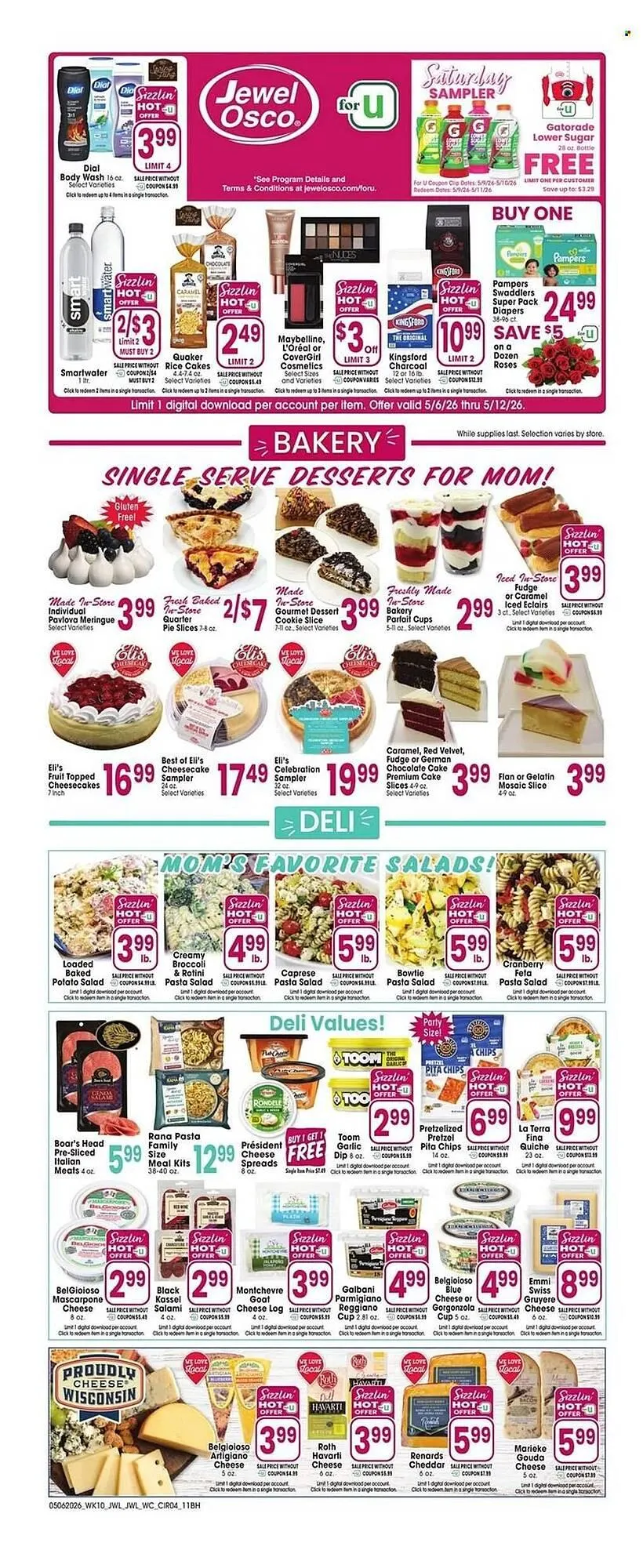 Weekly promotion Jewel-Osco weekly ad spanning from May 6 to May 12 2026 - Page 4 for Catalogue 365