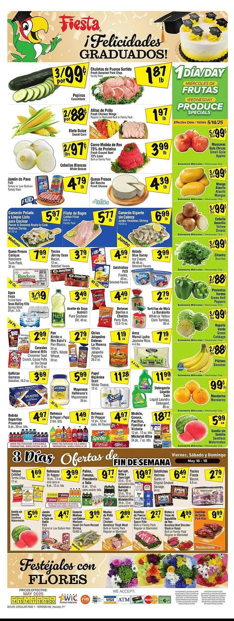 Weekly ad Fiesta Mart Weekly Ad from May 14 to May 20 2025 - Page 1