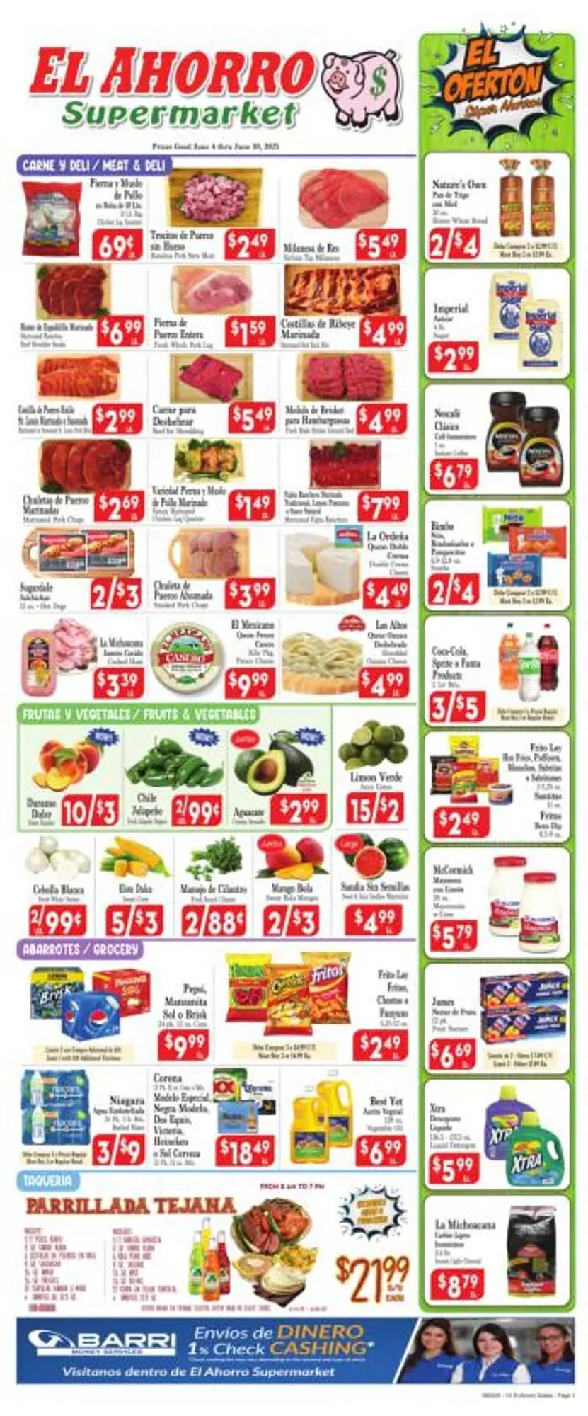 Weekly ad El Ahorro Weekly Ad from June 4 to June 10 2025 - Page 1