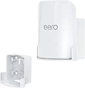 XLTTYWL eero Pro 7 Wall Mount Kit, erro 7 Pro Outlet Mount Bracket Optimize Space&Cable Management Accessories eero Pro 7 Compatible with erros Pro 7 Tri-Band Mesh Wi-Fi 7 Router (White, 1 Pack)