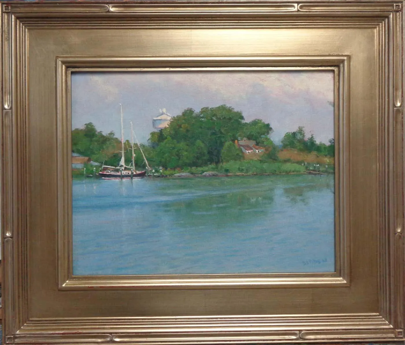Michael Budden Beach Ocean Impressionistic Seascape Oil Painting Oxford Md Boat Michael Budden 2019