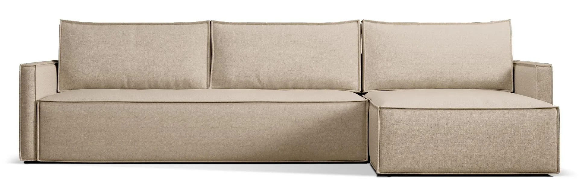 Newilla Slim Arms Sectional Sofa Bed
