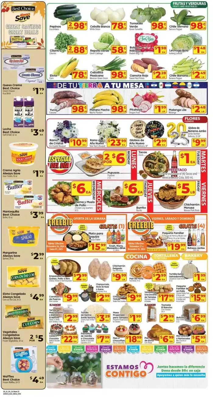 Weekly ad Supermercado El Rancho Weekly ad from December 26 to January 9 2025 - Page 4