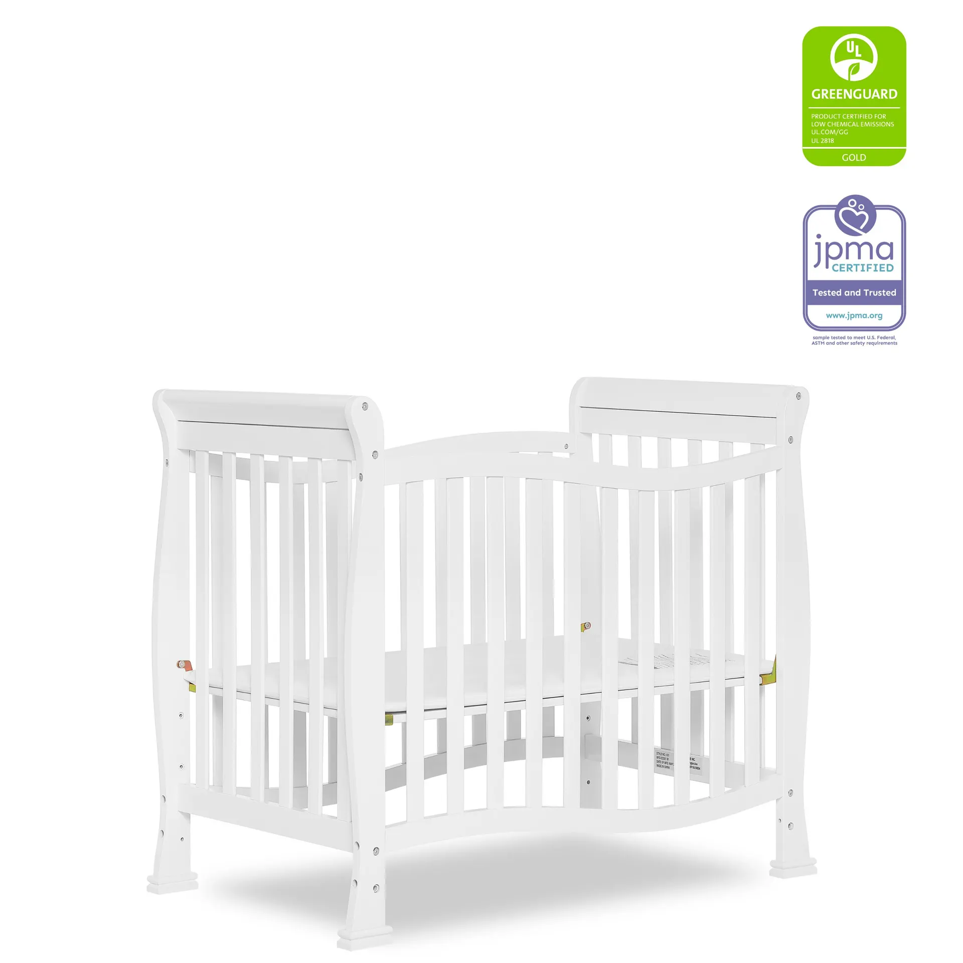 Dream On Me Piper 4-in-1 Convertible Mini Crib