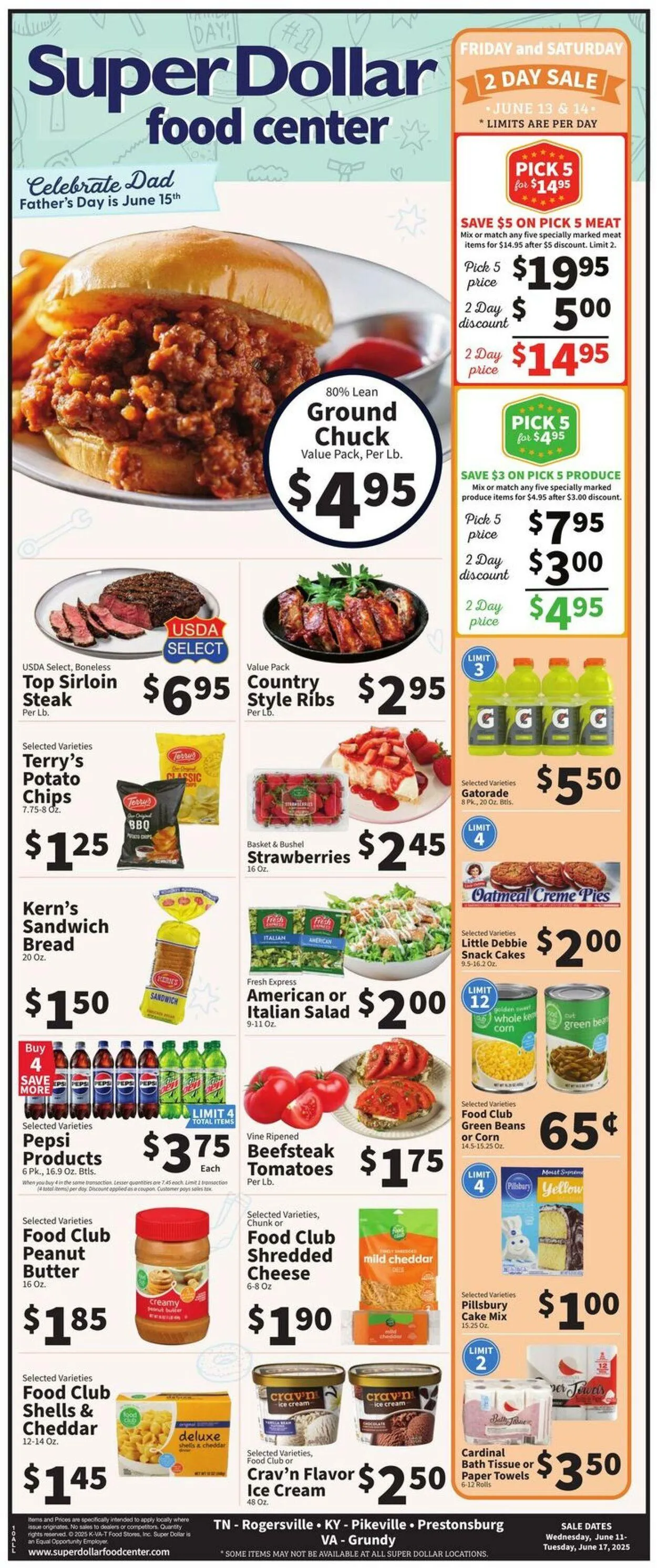 Weekly ad Super Dollar Food Center Current weekly ad from June 11 to June 17 2025 - Page 1