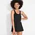 Women's Scoop Neck Mini Swim Dress Swimsuit