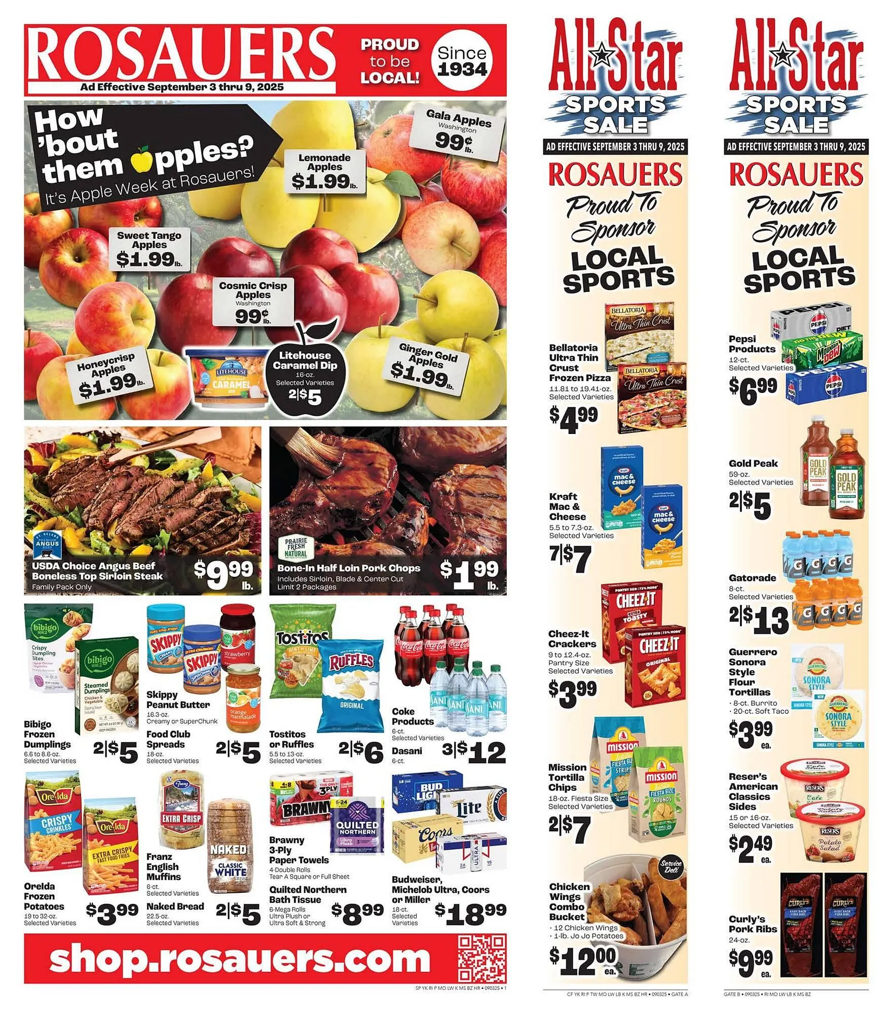 Weekly ad Rosauers weekly ad from September 3 to September 9 2025 - Page 1